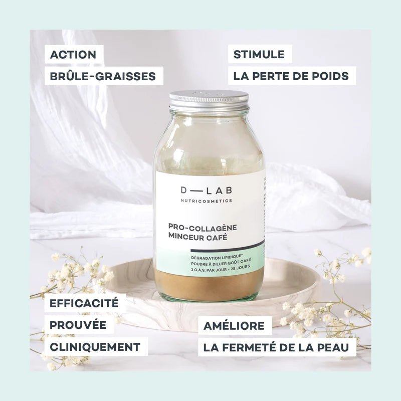 D-Lab Nutricosmetics Pro-Collagène Minceur Café - Ethnilink