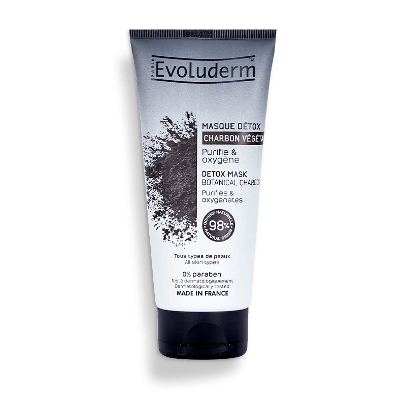 Evoluderm Masque Detox Au Charbon Végétal Actif - Ethnilink