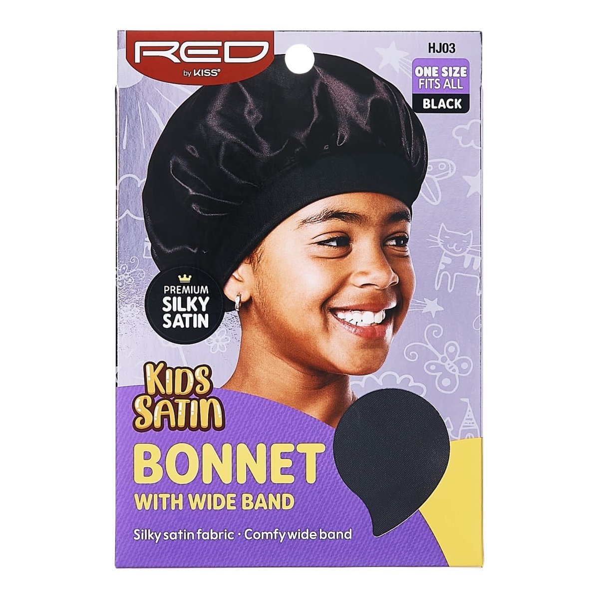 Red By Kiss Bonnet Satin Enfant - Ethnilink