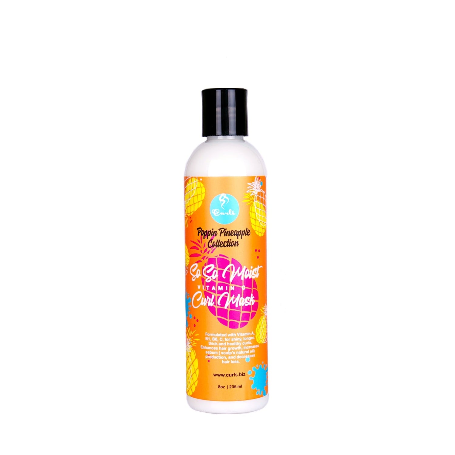 Curls Poppin Pineapple Masque 8oz - Ethnilink