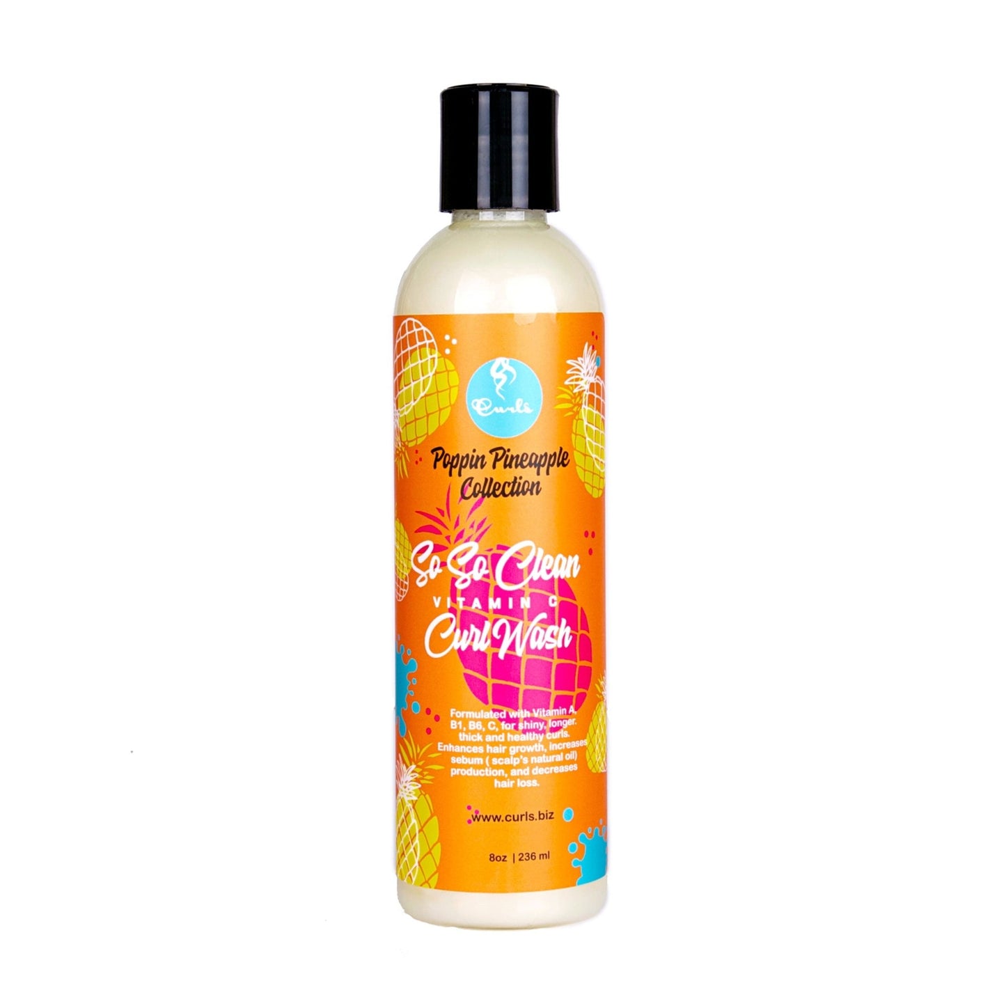 Curls Poppin Pineapple Shampoing 8oz - Ethnilink