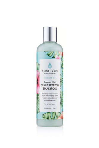 Flora & Curl Coconut Mint Scalp Refresh Shampoo Shampoing Rafraîchissant 300ml - Ethnilink