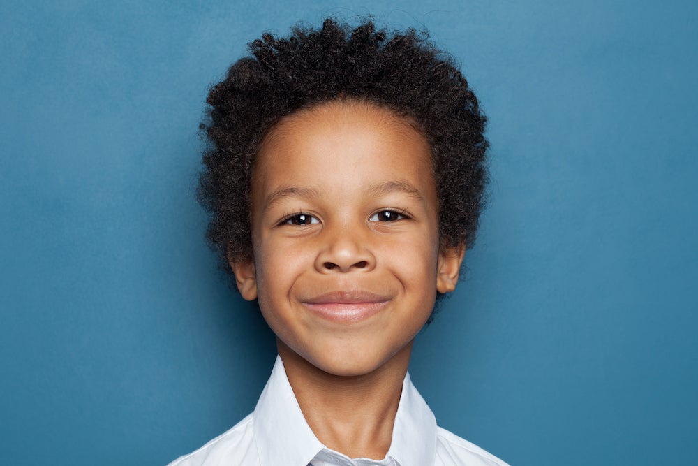 Curly to curly hair for kids