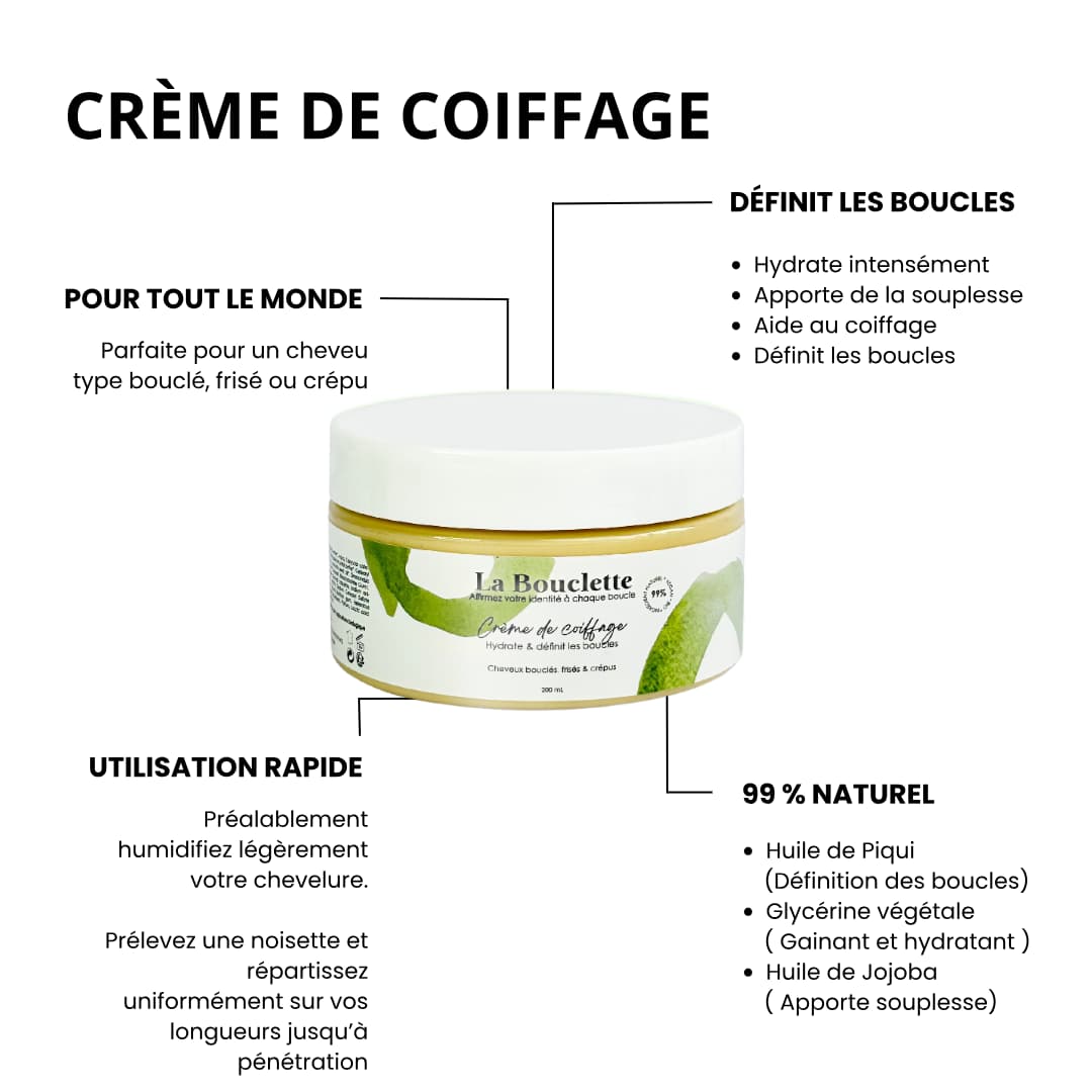 La Bouclette Crème De Coiffage - Ethnilink