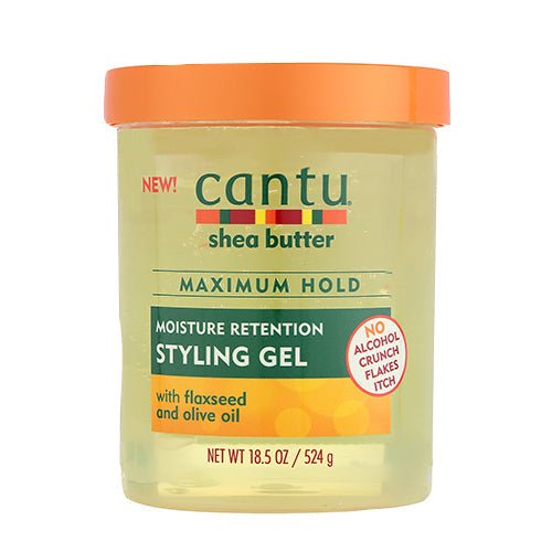 Cantu Moisture Retention Styling Gel Flaxseed And Olive Oil 524g - Ethnilink