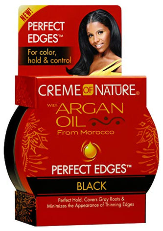 Crème Of Nature Argan Oil Edges Black 63g - Ethnilink
