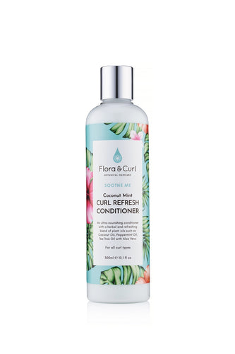 Flora & Curl Coconut Mint Curl Refresh Conditioner Revitalisant Curl Fresh - Ethnilink