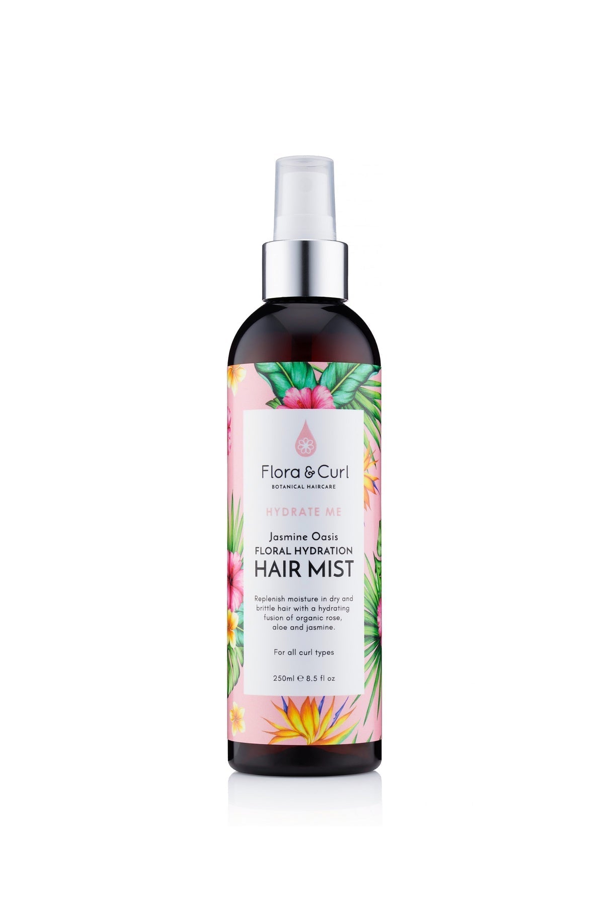 Flora & Curl Jasmine Oasis Hydrating Hair Mist Brume Hydratante 250ml - Ethnilink