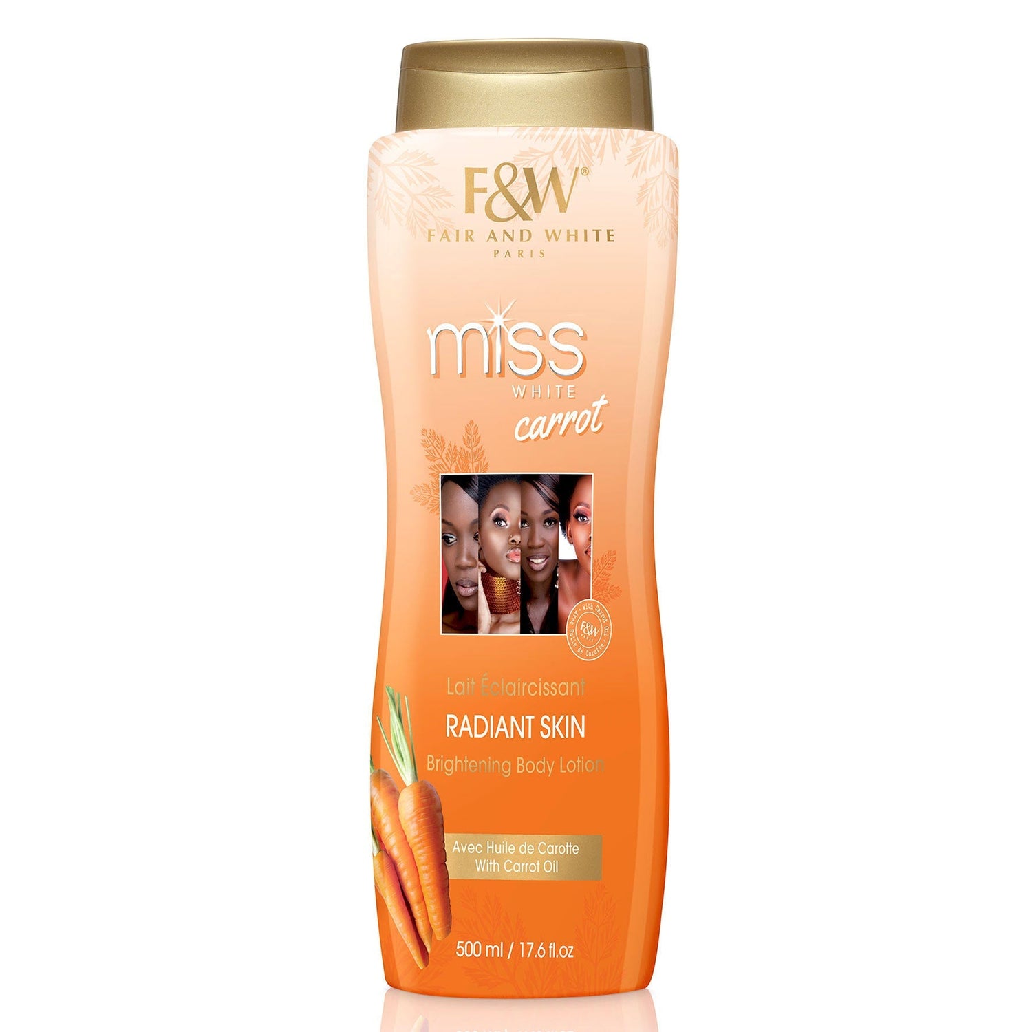 Miss White Carrot Lait Eclaircissant 500ml - Ethnilink
