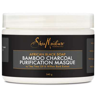 Shea Moisture African Black Soap Bamboo Charcoal Masque 340g - Ethnilink